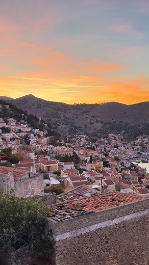Magic sunset 🧡 Symi island. | Symi Tv