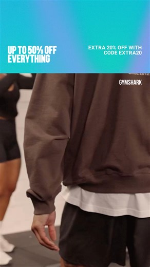 Last Chance to get an extra 20% off with code EXTRA20, on top of up to 50% off everything 🤩 | Gymshark