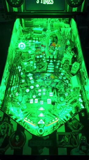 Say His Name… And The Pinball Machine Turns On 👀 #pinball #innovation #arcade