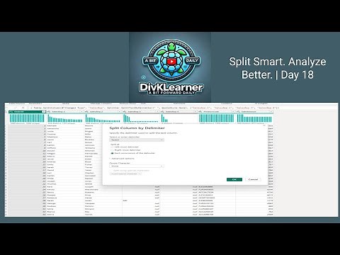 Day 18: Split Columns in Power BI | By Delimiter, Characters & Advanced Options | Ask it. Learn it.