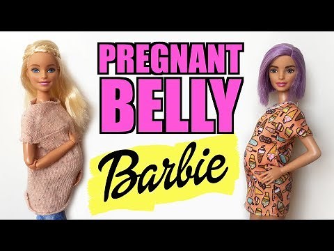 How to make a Pregnant Belly for Barbie with cold porcelain. Very Easy!