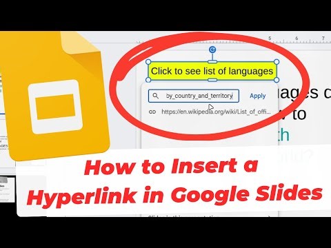 How to Insert a Hyperlink in Google Slides