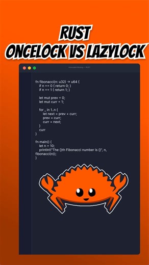 OnceLock vs LazyLock in Rust — What's the Difference? #coding #rust