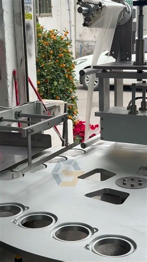 4-Cup Rotary Vacuum Filling & Sealing Machine | Factory Test Live