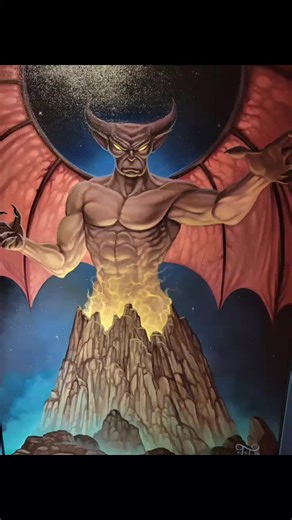 Who's your favorite Fantasia character? Chernabog forever has my heart! Find beautiful works of art like this at Epcot's Festival of the Arts #disney #fyp #villain #festivalofthearts