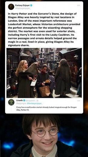 Diagon Alley’s Real-Life Inspiration Revealed 🛒✨ #HarryPotter #BehindTheScenes
