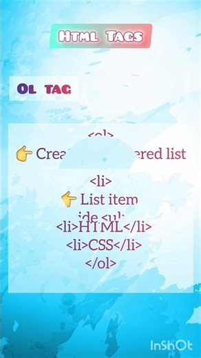 Basic HTML Tags #coding #webdevelopment #css