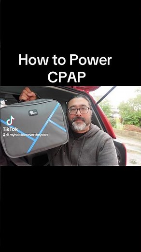 CPAP on the GO with a Power Station🤿🚗#cpap #carcamping #vanlife