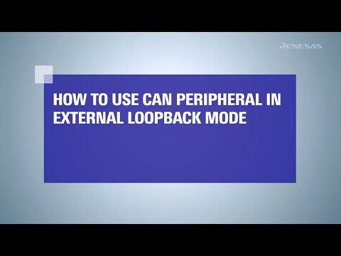 This video demonstrates how to Use the CAN Peripheral in External Loopback Mode.