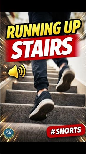 🏃 Running Up Stairs – Fast Footsteps Echo Sound Effect #Shorts