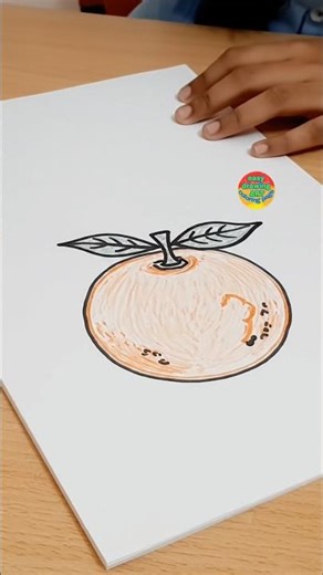 orange fruit drawing #art #drawing #orangedrawing