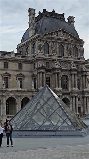 5.6K views · 294 reactions | Louvre Museum Courtyard & Glass Pyramids...