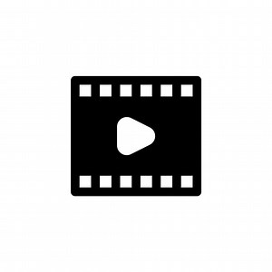 Download video movie icon design vector symbol movie, filmstrip, film, cinema for multimedia for free