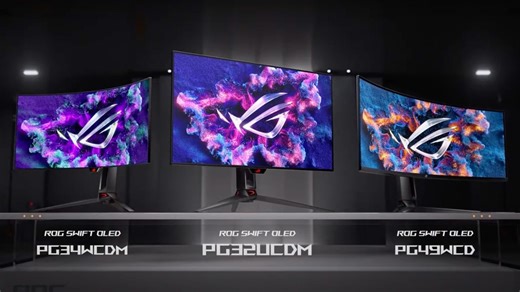 Asus Unveils 3 OLED Gaming Monitors, Including QD-OLED 32-Inch Display