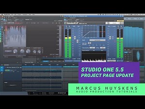 Studio One 5.5 Update - The Project Page (New Features)