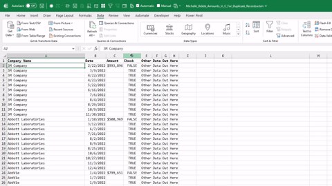 Excel Tutorial: Eliminate Duplicates in Amounts Without Deleting Rows
