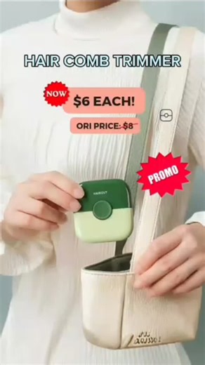 Unnecessarily Necessary on Instagram: "Hair Comb Trimmer - INSTOCK! Promo: $6 Each! A grooming device that combines the functions of a comb and a trimmer. Convenient for at-home-haircuts, offering an efficient way to keep hair neat and well-groomed. Size: L (6.5cm) x H (7.5cm) Colours Available: Green Only! FREE DELIVERY NATIONWIDE for all purchases of $30 and above from us! Message us at +673 8623969 to get yours now! ✉"
