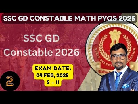 SSC GD Constable Math Classes 2026 | SSC GD Math PYQ 04 Feb, 2025 S-2 Solution | CSN Study