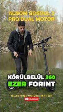 Ausom Gosoul 2 Pro dual motoros roller 1 percben #ausom #ausomgosoul2pro #escooter #mik #nekedbe