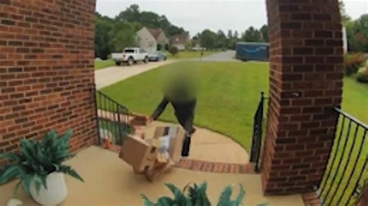 'Worst Amazon driver' slammed over way he delivers package