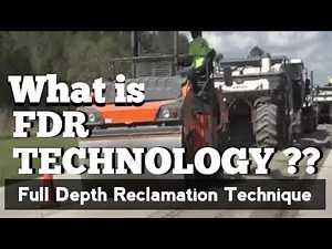 What is FULL DEPTH RECLAMATION TECHNIQUE | FDR Technology#civilengineering #road