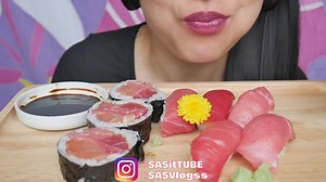 46K views · 1K reactions | ASMR SUSHI (EATING SOUNDS *NO GINGER) | SAS-ASMR | ASMR For You | Facebook