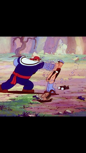 Popeye Punching Bag Animation | Rubber Hose Cartoon Fight