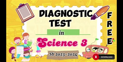 Diagnostic Test for Grade 3 Science - SY 2023-2024
