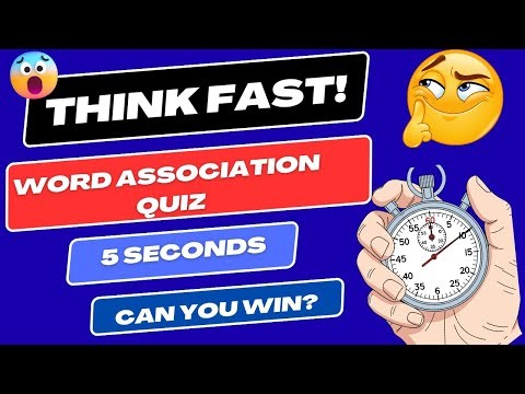 Only Fast Thinkers Win This Word Association Test 😱