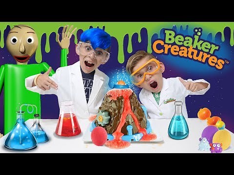 Baldi Is Our Science Teacher?! Beaker Creatures Alien Experiment Lab With Professor Daylin!