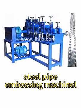 Stainless Steel Pipe Embossing Machine, Wrought Iron Equipment for Ornamental Steel (Dots Design)