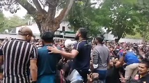 Protesters have surrounded Prime Minister Mahinda Rajapaksa's house in Colombo | Newswire