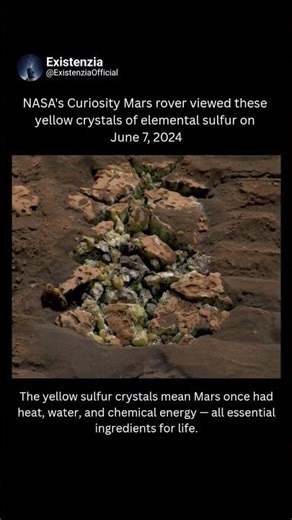 Curiosity Uncovers Pure Sulfur Crystals on Mars