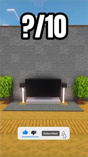📺✨ Modern TV Design in Minecraft! | #Shorts #minecraft #usa