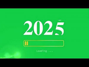 2026 Loading Green Screen | 2025 to 2026 Transition | Free Download