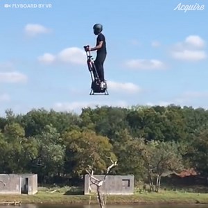 This flying segway could forever change your commute. For more: http://bit.ly/2F2I6pa | AskMen
