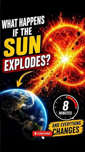 What would happen if the Sun exploded?☀️8 minutes… 🌍#whatif #interesting #sun