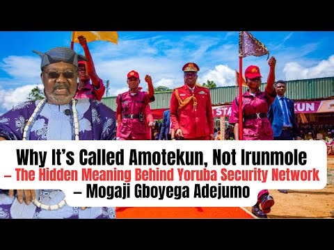 Why It’s Called Amotekun, Not Irunmole — The Hidden Meaning Behind Yoruba Security Network