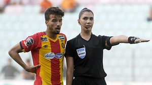 Dorsaf Ganouati, the first woman to referee a top division match in Tunisia