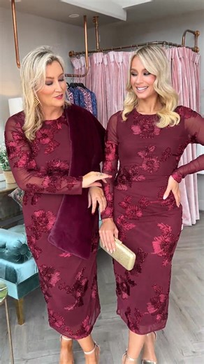 14K views · 57 reactions |  Meet your perfect partner for any occasion - our Elodie Mesh Dress Burgundy. Yours for just €65.00!  This stunner is not just flattering, but super comfy & versatile too. Dress it up with heels for a night out or boots for a chic work look.  Check it out: https://www.rubyrouge.ie/products/elodie-mesh-dress-burgundy. What shoes would you pair with it? Let us know! #RubyRougeStyle | Ruby Rouge Boutique | Facebook