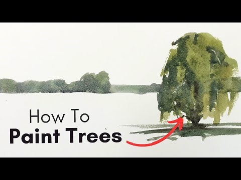 Paint Trees in Watercolor - Tutorial