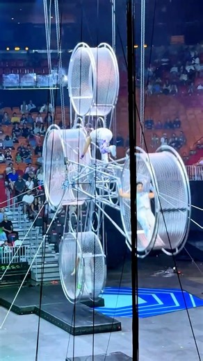 Climbing Around the Double Wheel ⚠️ | Ringling Bros.