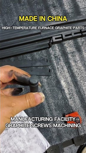 Made in China High-Temperature Furnace Graphite Components Parts Facility Graphite Screws Machining