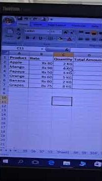 Excel Interview Questions : How to add Rs. in Amount & KG in Quatity without no impact in calculate