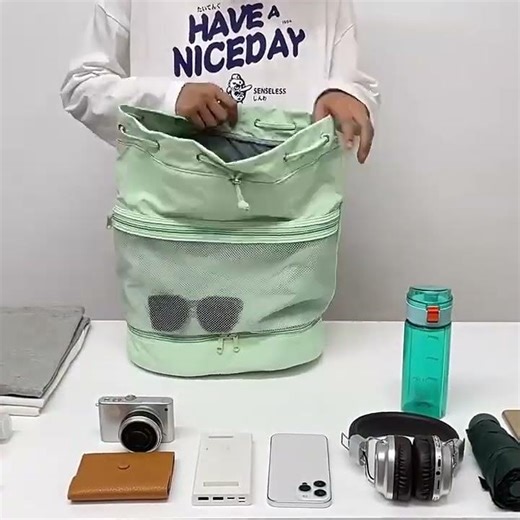 Waterproof Drawstring Backpack | Lightweight Outdoor Sports Bag for Travel & Gym #bagmanufacturer