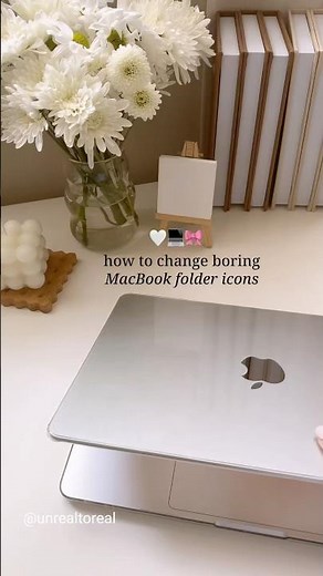 How to change folder icons on MacBook 🎀 #macbook #techtips #appletips #customization #mactips