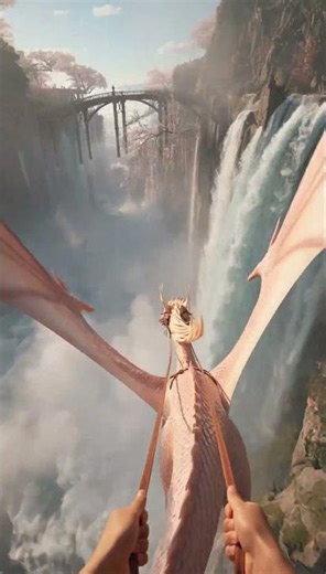 Would you fly under this rainbow? 🌈✨👇 #dragon