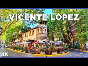 【4K】Buenos Aires Walk - VICENTE LÓPEZ y CAFÉ PARÍS, Argentina Video Vlog 4K.