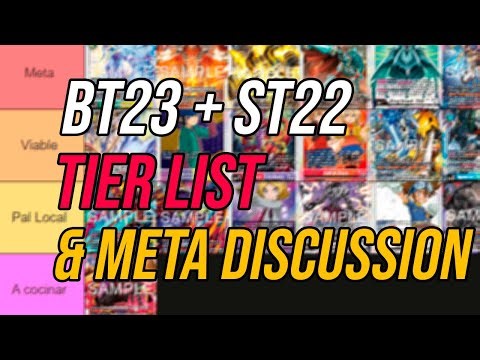 BT23 + ST22 DIGIMON CARD GAME TIER LIST