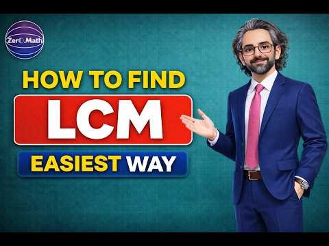 How to find the LCM quickly using the Ladder Method? | Zero Math #lcm #mathstricks